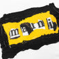 Painted On Collage Yellow Logo T-Shirt - Lily White