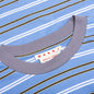 Striped Long Sleeve T-Shirt - Periwinkle