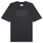 Number Logo Cotton T-Shirt - Washed Black