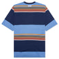 Striped Organic Cotton T-Shirt - Glass Blue