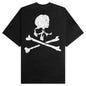 Boxy Logo Knit T-Shirt - Black