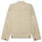 Tailored Cotton Zip-Up Jacket - Taupe