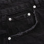 Tailored Denim Shorts - Black