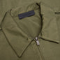 Textured Nylon Trucker Jacket - Military