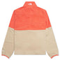 TNF Polartec 100 1/4  Zip - Gravel/Utility Brown/Retro Orange