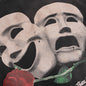 Theatre Masks Oversized Tee - Black