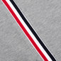 Center Back Stripe Pique Tee - Light Grey