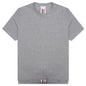 Center Back Stripe Pique Tee - Light Grey