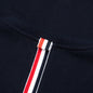 Center Back Stripe Pique Tee - Navy