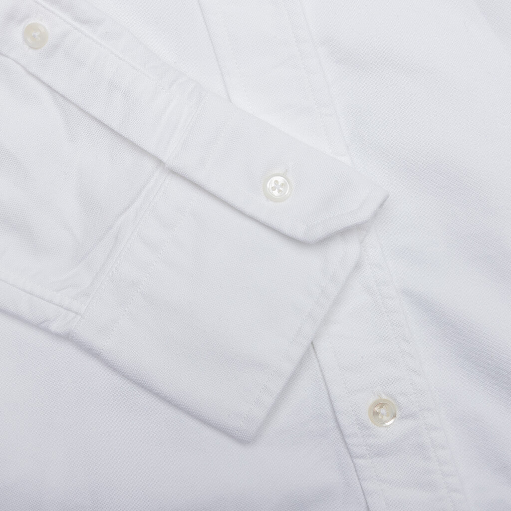 Classic Fit Button Down L/S Shirt - White