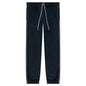 Contrast White Stitching Track Pants - Navy