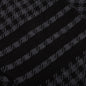 Cotton Gunclub Check Jacquard 4-Bar Zip Hoodie - Black