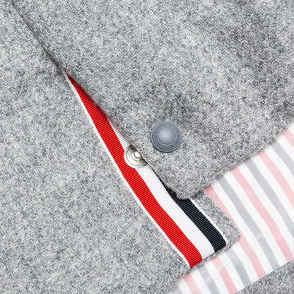 Downfilled Snap Front Vest - Light Grey