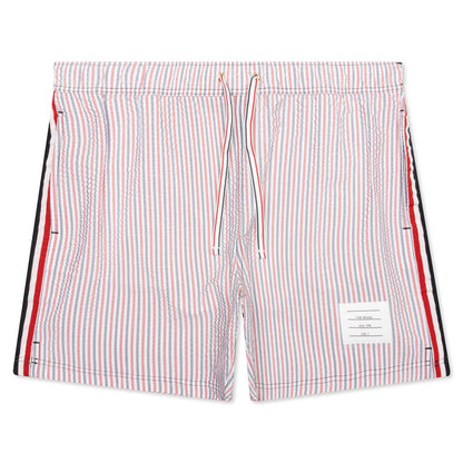 Drawcord Waist Swim Short - Red/White/Blue