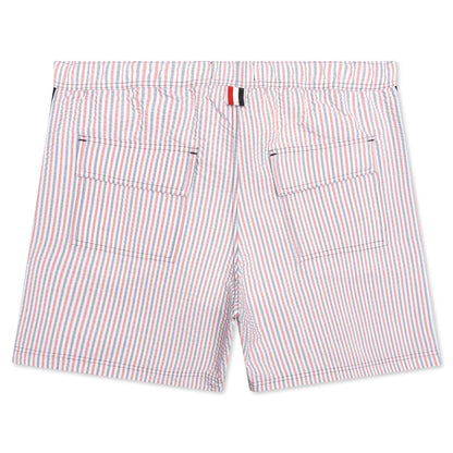 Drawcord Waist Swim Short - Red/White/Blue