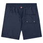 Drawcord Waist Swim Short w/ Solid Swim Tech - Navy