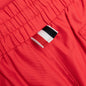 Drawcord Waist Swim Short w/ Solid Swim Tech - Red