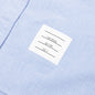 Elbow Patch Straight Fit Button Down L/S Shirt - Light Blue