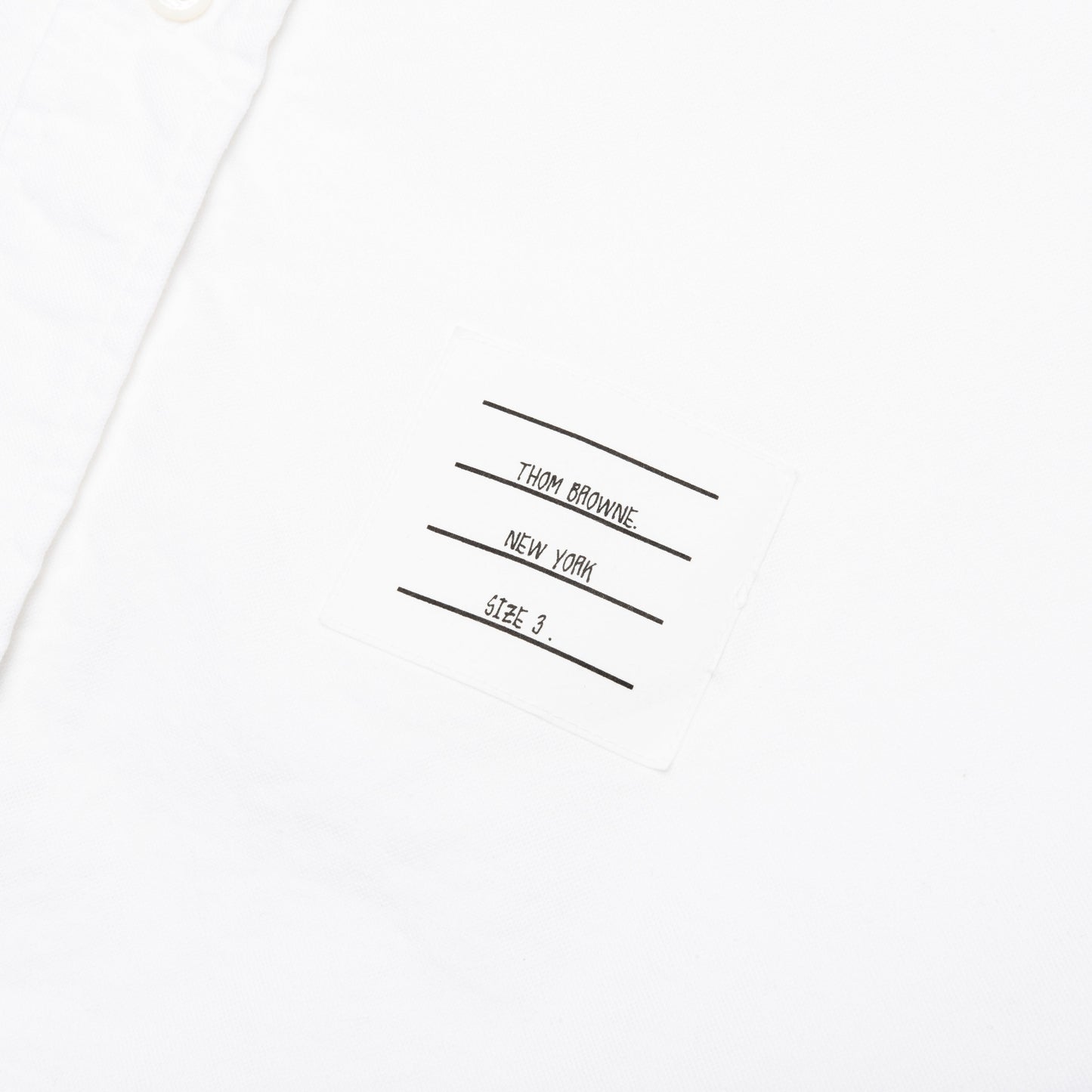 Elbow Patch Straight Fit Button Down L/S Shirt - White