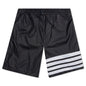 Mid Thigh 4 Bar Shorts - Navy