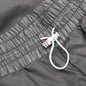 Mid Thigh 4 Bar Shorts - Silver