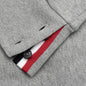 RWB Stripe Pullover Hoodie - Light Grey