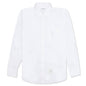 Solid Oxford Straight Fit Button Down L/S Shirt - White