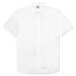 Straight Fit 4Bar Button Down S/S Shirt - White