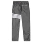 Straight Leg Track Pants - Silver