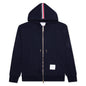 Zip-Up Pullover Hoodie - Navy