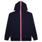 Zip-Up Pullover Hoodie - Navy
