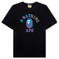 Tie Dye College Tee - Black/Black