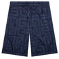 4G Shiny Bermuda Shorts - Navy