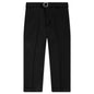 Gabardine Belted Trousers - Black