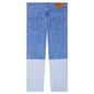Wide Leg Blue Jeans With High Turn-Up - Cobalt