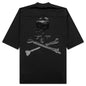 Football V-Neck Jersey T-Shirt - Black