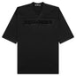 Football V-Neck Jersey T-Shirt - Black