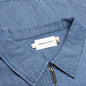 Twill Full Zip Shirt - Blue
