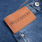 Twisted Workwear Shorts - Light Blue Denim