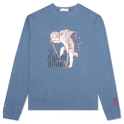 Fallen Man Angel Pullover - Grey/Blue