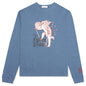 Fallen Man Angel Pullover - Grey/Blue