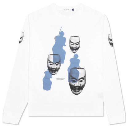 Fallen Man Mask Pullover - White