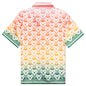 Unisex Cuban Collar S/S Shirt - Heart Monogram Gradient