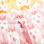 Unisex Silk Shorts With Drawstrings - Heart Monogram Gradient