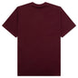University S/S T-Shirt - Malbec/White