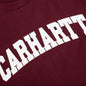 University S/S T-Shirt - Malbec/White