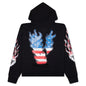 VLONE Flag Zip Up Hoodie - Black