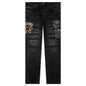 Varsity Eagle Logo Straight Jean - Faded Black