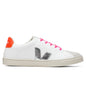 Junior Esplar Laces Chromefree - Extra White/Silver/Orange Fluorescent