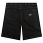 Washed Canvas Work Short - Black